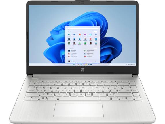 Portátil HP 14 Procesador Intel Celeron N4120, 4 GB RAM, Disco Duro 128 GB SSD, Pantalla 14" HD, Win 11 Home
