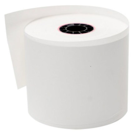 Rollo Térmico Sencillo PCM T8070S, Paquete con  50 piezas, Color blanco