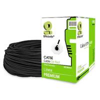 BOBINA BROBOTIX CAT5E UTP CCA EXTERIORES 100MTS NEGRO CON GEL