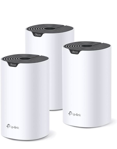 [DECO S7( 3 PACK)] TP-Link Deco WiFi Mesh, Sistema WiFi de Malla, AC1900, hasta 1300Mbps en 5GHz, 3*Gigabit, Deco S7(3-Pack)