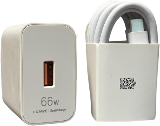 Cargador de Pared Huawei Supercharge de 66W con Cable Tipo C | Carga Rápida | Combo Huawei Original
