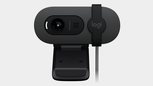 Webcam Logitech Brio 100  FHD 1080 a 30 FPS 58° Rightlight 2, Microfono USB-A